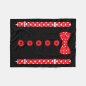 Couverture Polaire Women's Funny Hearts Bow Tie Suspenders Valentine' (Devant (Horizontal))