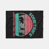 Couverture Polaire Womens Funny Running Motivational Sometimes Motiva (Devant (Horizontal))