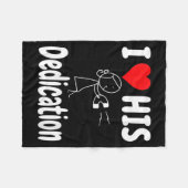 Couverture Polaire Women's Funny Valentine's Day Couple Matching I Lo (Devant (Horizontal))