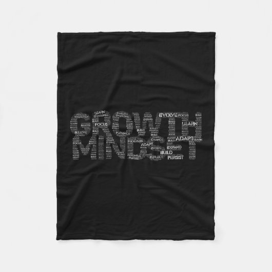 Couverture Polaire Womens Growth Mindset Motivation And Insrational V (Devant)