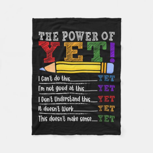 Couverture Polaire Womens Growth Mindset Teacher Motivational Sitive (Devant)