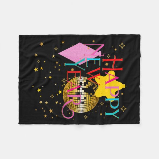 Couverture Polaire Womens Happy New Years Eve Party Supplies 2026 Mat (Devant (Horizontal))