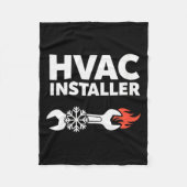 Couverture Polaire Womens Hvac Installer Funny Hvac Tech Technician F (Devant)