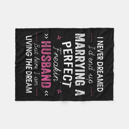 Couverture Polaire Womens I Never Dreamed I'd End Up Marrying A Perfe (Devant (Horizontal))