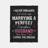 Couverture Polaire Womens I Never Dreamed I'd End Up Marrying A Perfe (Devant)