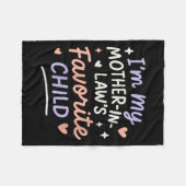 Couverture Polaire Womens I'm My Mother In Law's Favorite Child V-nec (Devant (Horizontal))