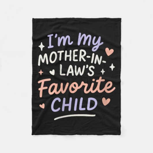 Couverture Polaire Womens I'm My Mother In Law's Favorite Child V-nec (Devant)