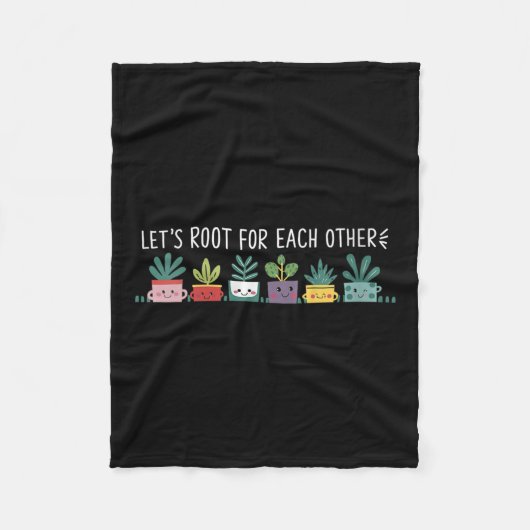 Couverture Polaire Womens Let's Root For Each Other Vegetables Suprt  (Devant)