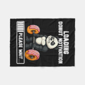 Couverture Polaire Womens Loading Donut Motivation Panda Lifting Weig (Devant (Horizontal))