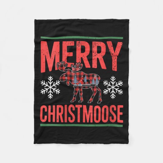 Couverture Polaire Womens Merry Christmoose Holiday Moose Ugly Sweate (Devant)