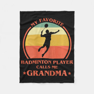 Couverture Polaire Womens My Favori Badminton Player Me Appelle Grand