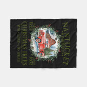 Couverture Polaire Womens Nantucket Ma Farm Fresh Christmas Trees Gre (Devant (Horizontal))