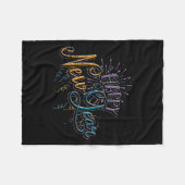 Couverture Polaire Womens New Years Eve Celebration Confetti Firework (Devant (Horizontal))