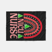 Couverture Polaire Womens Nicu Nurse Christmas Crew Nurselife Nursing (Devant (Horizontal))