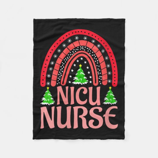 Couverture Polaire Womens Nicu Nurse Christmas Crew Nurselife Nursing (Devant)
