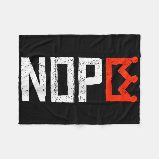 Couverture Polaire Womens No Kings Protest Sign Vertical Nope V-neck (Devant (Horizontal))