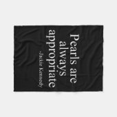 Couverture Polaire Womens Pearls Are Always Appropriate Jackie Kenned (Devant (Horizontal))