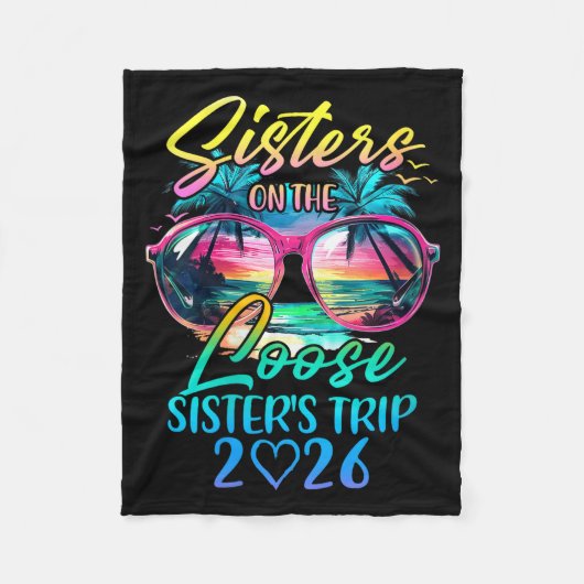 Couverture Polaire Womens Sisters On The Loose Sisters Trip 2026 Funn (Devant)