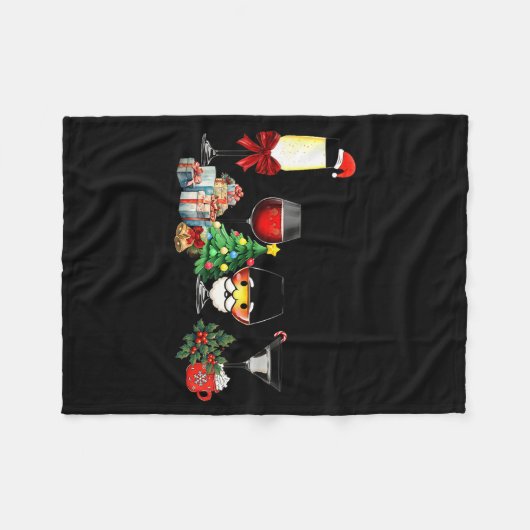 Couverture Polaire Womens Spellbind Wine Gl Of Santa Claus Gift Chris (Devant (Horizontal))
