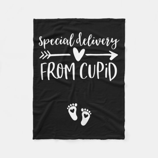 Couverture Polaire Womens Valentines Day Couples Pregnancy Announceme (Devant)