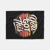 Couverture Polaire Womens You Got This – Retro-insred Motivational V- (Devant (Horizontal))