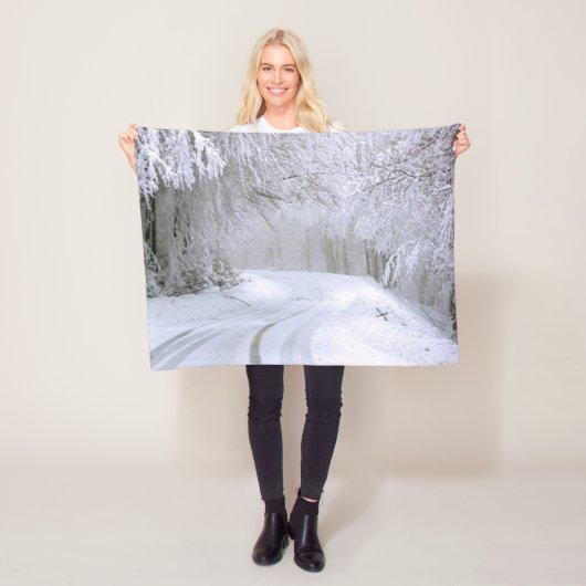 Couverture Polaire Wonderland of Snow (En situation)