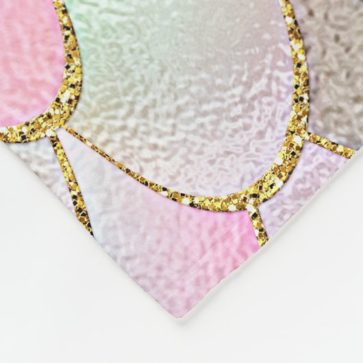 Couverture Polaire Wonky Trendy Rainbow Girl Metal Mermaid Scales (Coin)