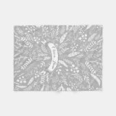 Couverture Polaire Woodland Adventure Leaf Ferns Motif Personnalisé (Devant (Horizontal))