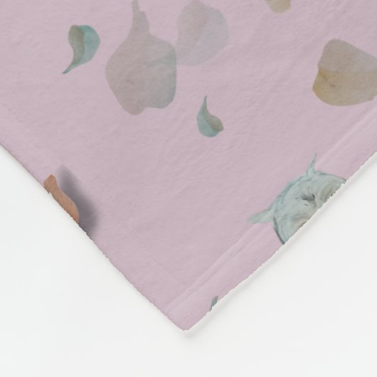 Couverture Polaire Woodland thème bébé (Coin)