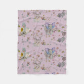 Couverture Polaire Woodland thème bébé (Devant)