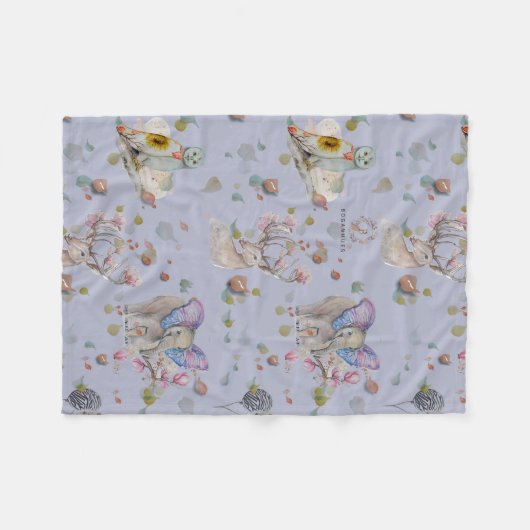 Couverture Polaire Woodland thème bébé (Devant (Horizontal))