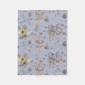 Couverture Polaire Woodland thème bébé (Devant)