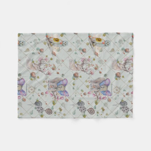 Couverture Polaire Woodland thème bébé (Devant (Horizontal))