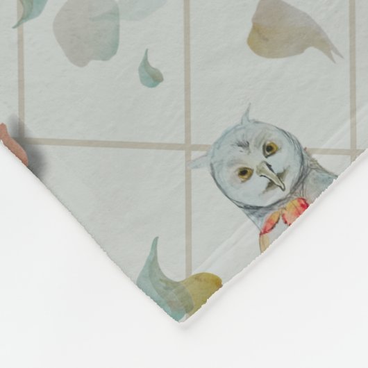 Couverture Polaire Woodland thème bébé (Coin)