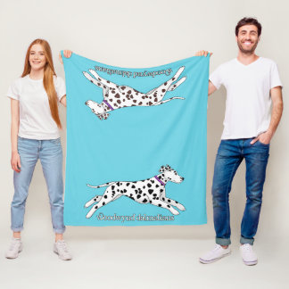 Couverture Polaire Woodwynd Dalmatians black & liver