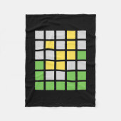 Couverture Polaire Wordle Word Jeu cadeau (Devant)