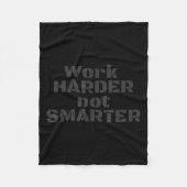 Couverture Polaire Work Harder Not Smarter Sarcastic Stud People  (Devant)