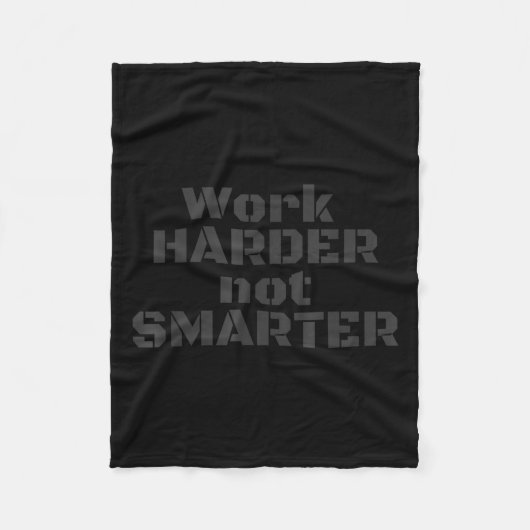 Couverture Polaire Work Harder Not Smarter Sarcastic Stud People  (Devant)