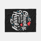 Couverture Polaire Workout Fitness Funny Chunky Is The New Hunky Grap (Devant (Horizontal))