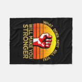 Couverture Polaire Workout Insration Motivational Saying Men Women  (Devant (Horizontal))