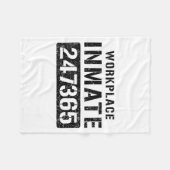 Couverture Polaire Workplace Worker Prisoner Inmate Halloween Costume (Devant (Horizontal))