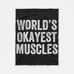 Couverture Polaire World’s Okayest Muscles Gym Weightlifter Bodybuild