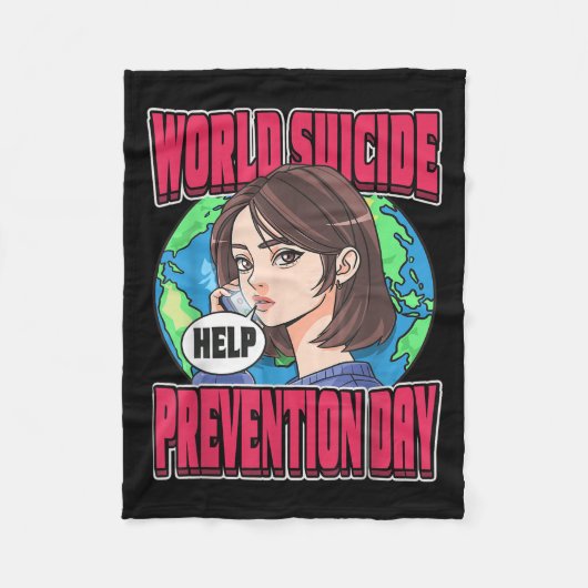 Couverture Polaire World Suicide Prevention Day Awareness September 1 (Devant)