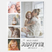 Couverture Polaire Worlds Greatest Auntie Trendy Photo Strip (Devant)