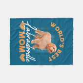 Couverture Polaire Worlds Labradoodle Mom Dog Funny (Devant (Horizontal))