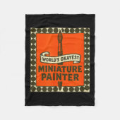 Couverture Polaire World's Okayest Miniature Painter Funny Mini Paint (Devant)