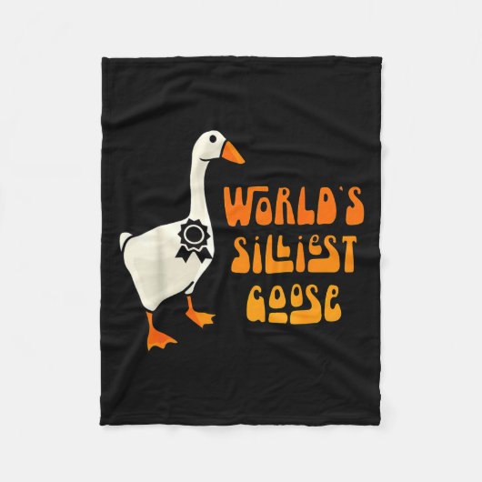 Couverture Polaire World's Silliest Goose Funny Goose Lovers  (Devant)