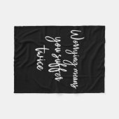 Couverture Polaire Worrying Means You Suffer Twice , Inrational Motiv (Devant (Horizontal))
