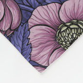 Couverture Polaire Wren et hellebore, violet et rose (Coin)