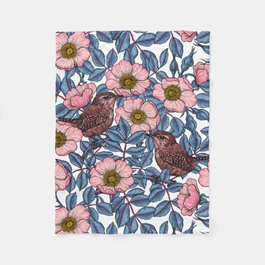 Couverture Polaire Wrens en rose (Devant)
